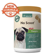 Load image into Gallery viewer, NaturVet - No Scoot for Dogs - 120 Soft Chews - Plus Pumpkin - Supports Healthy Anal Gland &amp; Bowel Function - Enhanced with Beet Pulp &amp; Psyllium Husk
