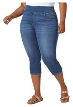 Load image into Gallery viewer, Lee Women's Plus Size Sculpting Pull on Capri Jean, Camden, 14W Medium
