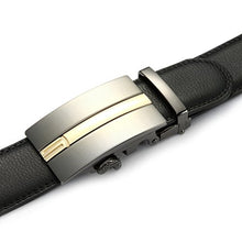 Load image into Gallery viewer, SQUEPLE Golden Letter S Men's Automatic Buckle with Genuine Leather Belt Strip LY87546-3-120
