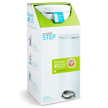 Load image into Gallery viewer, Munchkin Step Diaper Pail Powered by Arm &amp; Hammer, Includes (1) Bonus Toss Disposable Diaper Pail
