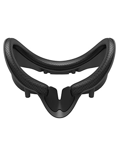 KIWI design VR Facial Interface Bracket with Anti-Leakage Nose Pad, 2 pcs PU Leather Anti-Dirt Sweat-Proof Foam Face Cover Pad for Valve Index Accessories