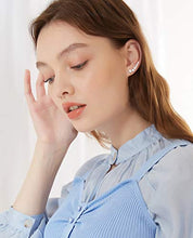 Load image into Gallery viewer, HANPABUM 4 Pairs Ear Cuffs Hoop Climber Earrings Cubic Zirconia Crawler Earrings Stud Ear Climber Jackets
