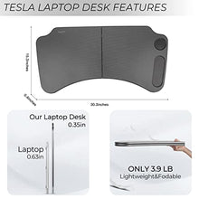 Load image into Gallery viewer, BMZX Tesla Model Y Model 3 Laptop Tray Steering Wheel Desk for Laptop Food Trays Food Seat Travel Tray Table for Driver
