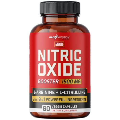 Nitric Oxide Supplement - L Arginine Capsules – Helps to Improve Energy, Endurance & Performance - Pre Workout - Muscle Builder - with All Essential Amino Acid, Maca Root & Beet Root Powder