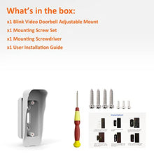 Load image into Gallery viewer, AutoSonic Mount Made for Blink Video Doorbell | Adjustable Design, Improve Viewing Angle | Blink Home Security Accessories | White
