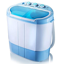 Load image into Gallery viewer, Upgraded Version Pyle Portable Washer &amp; Spin Dryer, Mini Washing Machine, Twin Tubs, Spin Cycle w/ Hose, 11lbs. Capacity, 110V - Ideal For Compact Laundry
