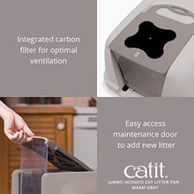 Load image into Gallery viewer, Catit Jumbo Hooded Cat Litter Pan - Warm Gray
