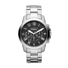 Load image into Gallery viewer, Fossil Men's Grant Quartz Stainless Steel Chronograph Watch, Color: Silver (Model: FS4736)
