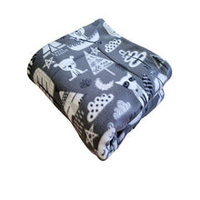 Load image into Gallery viewer, Courtney's Handmade Pet Bedding Fleece Cage Liner | Multiple Prints &amp; Sizes | Midwest | C&amp;C | Guinea Pig Fleece | Hedgehog Fleece | Reversible | Machine Washable (Midwest (47"x 24"), Gray Woodland)
