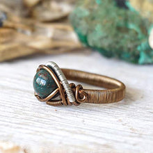 Load image into Gallery viewer, Custom Raw Natural Bloodstone Ring - Choose Size - Men&#39;s and Women&#39;s Crystal Flow Jewelry - March Birthstone
