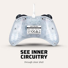 Load image into Gallery viewer, PDP Rock Candy Wired Gaming Switch Pro Controller - Frost White / Clear - Licensed for Switch and OLED - Compact, Durable Travel Controller - Nintendo Switch
