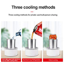 Load image into Gallery viewer, Denghl Portable Fast Cooling Cup Electronic Refrigeration Cooler for Beer Wine Beverage for Traveler Road Tripper Outdoors
