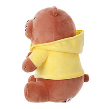 Load image into Gallery viewer, MINISO We Bare Bears Cute Stuffed Animals, Soft Grizzly Plush Toys for Girls Boys Toddlers Kids, (Kawaii Plushies with Yellow Hoodie, 9.6")
