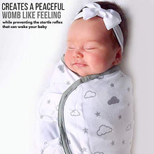 Load image into Gallery viewer, Swaddle Blanket, Baby Swaddle Wrap for Infant (0-3 Month), Adjustable Newborn Swaddle Set, 3-Pack Soft Organic Cotton, Grey
