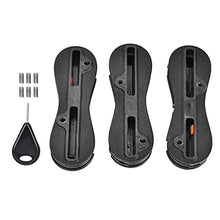Load image into Gallery viewer, Surfboard Fusion FCS,3 Pack Fin Box,Pvc Fin Box Surfboard Fins Surfing Plugs Set Surf Accessories Kit with 6 Screws And 1 Key
