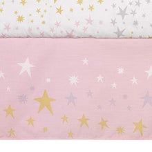 Load image into Gallery viewer, Bedtime Originals Rainbow Unicorn 3Piece Crib Bedding Set, Purple
