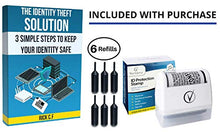 Load image into Gallery viewer, Identity Theft Protection Roller Stamps Wide Kit, Including 6-Pack Refills - Confidential Roller Stamp, Anti Theft, Privacy &amp; Security Stamp, Designed for ID Blackout Security - Classy White
