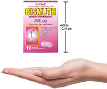 Load image into Gallery viewer, HealthA2Z Bismuth, Bismuth Subsalicylate 262mg, Compare to Pepto Active Ingredient, 24 Packs of 12 Chewable Tablets(288 Tablets Total), Value Package

