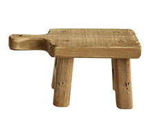 Load image into Gallery viewer, Creative Co-Op Rectangle Wood Pedestal with Handle, Small, Brown
