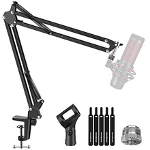 Load image into Gallery viewer, InnoGear Microphone Arm, Upgraded Mic Arm Microphone Stand Boom Suspension Stand with 3/8" to 5/8" Screw Adapter Clip for Blue Yeti Snowball, HyperX QuadCast SoloCast, Yeti x and other Mic, Medium
