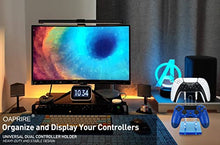 Load image into Gallery viewer, OAPRIRE Universal Dual Controller Holder for PS4 PS5 Xbox One Switch, Controller Stand Gaming Accessories, Build Game Fortresses

