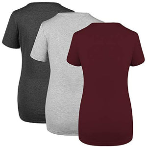 Sosolism 3 Packs Maternity Nursing Tops for Women Breastfeeding Short Sleeve Shirts Pregnancy Clothes