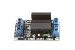 NOYITO 2-Channel Solid State Relay Module High-level Trigger DC Control AC Load AC 240V 2A for PLC Automation Equipment Control, Industrial Control, Circuit Modification(2-Channel 12V)