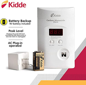 Kidde Nighthawk Carbon Monoxide Detector, AC-Plug-In with Battery Backup, Digital Display