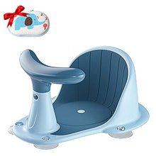 Load image into Gallery viewer, Baby Bath Seat for Sit up Bathing, Bath Seat for Baby Boy Girl, Infant Portable Baby Bathtub Seat, Baby Bath Chair with Secure Suction Cups for 6-18 Months TOPMINO Dark Blue
