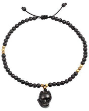 Load image into Gallery viewer, Lightock Lava Rock with Black Obsidian Fox Anklet Bracelet For Women Essential Oil Diffuser Lucky Gifts
