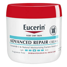 Load image into Gallery viewer, Eucerin Advanced Repair Cream, Body Moisturizer for Very Dry Skin, Body Cream with Ceramide 3 &amp; Natural Moisturizing Factors, Fragrance Free, 16 Ounce Jar
