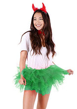 Load image into Gallery viewer, Simplicity Green Tutu Women's Dance Tutu Layered Organza Clubwear Mini Skirt Party Dress Green Tutu for Women, Sante Green

