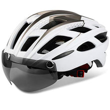 Load image into Gallery viewer, Basecamp Bike Helmet, Bicycle Helmet CPSC Certified Cycling/Climbing Helmet BC-069 with Detachable Magnetic Goggles Visor&amp;LED Back Light&amp;Portable Backpack Adjustable for Men/Women Mountain
