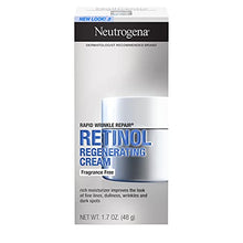 Load image into Gallery viewer, Neutrogena Rapid Wrinkle Repair Retinol Cream, Anti-Wrinkle Face &amp; Neck Cream with Hyaluronic Acid &amp; Retinol, Fragrance-Free Moisturizer, 1.7 oz
