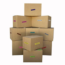 Load image into Gallery viewer, uBoxes Moving Box Combo Pack - 4 Smalls, 6 Mediums, &amp; Moving Labels
