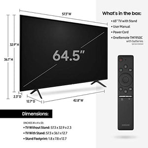 Samsung QN65Q60RA 65" (3840 x 2160) Smart 4K Ultra High Definition QLED TV - (Renewed)