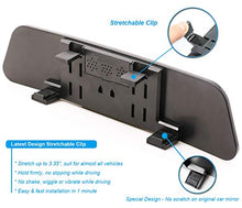 Load image into Gallery viewer, Rear View Mirror, Kitbest Universal Anti Glare Car Interior Rearview Mirror, Panoramic Rear View Mirror – Clip On – Wide Angle – Convex - for Car SUV Trucks (11.8” L X 2.9” H)
