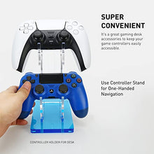Load image into Gallery viewer, OAPRIRE Universal Dual Controller Holder for PS4 PS5 Xbox One Switch, Controller Stand Gaming Accessories, Build Game Fortresses
