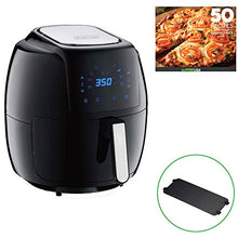 Load image into Gallery viewer, GoWISE USA 8-in-1 Digital Air Fryer with Recipe Book, 7.0-Qt, Black

