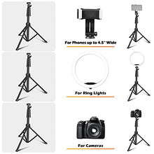Load image into Gallery viewer, UBeesize 12’’ led Ring Light with Tripod Stand and Phone Holder, Selfie Ring Light for Video conferencing, Compatible with iPhone&amp;Android Phones&amp;Cameras
