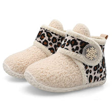 Load image into Gallery viewer, Newborn Infant Baby Girl Boy Cotton Booties Stay On Sock Slippers Soft Bedroom Shoes Ankle Boots With Grippers Toddler Crib Warm Shoe 18-24Months
