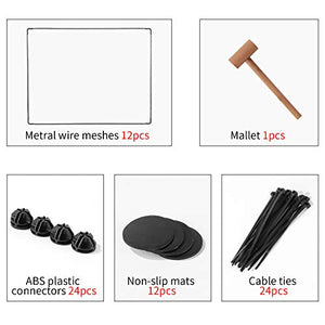 HUALIAN Pets Playpen, DIY Plastic Exercise Modular Enclosure Pet Run, Crate Kennel Cage for Guinea Pig, Rabbit, Hamster Playpen 12 Panels, 35cm x 45 cm