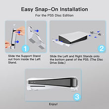 Load image into Gallery viewer, NexiGo PS5 Accessories Horizontal Stand, [Minimalist Design], PS5 Base Stand, Compatible with Playstation 5 Disc &amp; Digital Editions, White
