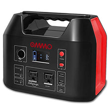 Load image into Gallery viewer, OMMO Portable Power Station, 555Wh Outdoor Solar Generator, 150000mAh Lithium Battery Pack with Pure Sine Wave 110V/500W AC Outlet, PD 60W for Camping, Power Cut, CPAP, Emergency
