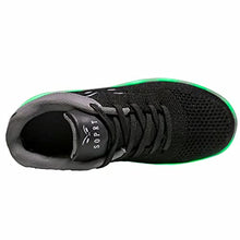 Load image into Gallery viewer, TOLLN Kids Boys Girls Breathable LED Light Up Flashing Sneakers for Children Shoes-9011-Black-38
