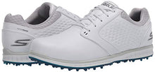 Load image into Gallery viewer, Skechers Women's Elite 3 Spikeless Waterproof Golf Shoe, White/Navy Leather, 9 M US
