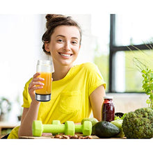 Load image into Gallery viewer, Portable Blender Glass, PopBabies Smoothie Blender to go, Rechargeable USB Blender with travel, Wireless Personal Blender Protein Shaker 5200mah
