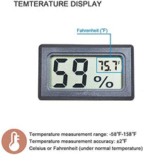 Load image into Gallery viewer, Veanic 4-Pack Mini Digital Electronic Temperature Humidity Meters Gauge Indoor Thermometer Hygrometer LCD Display Fahrenheit (℉) for Humidors, Greenhouse, Garden, Cellar, Fridge, Closet
