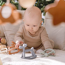 Load image into Gallery viewer, MIRALOOP Jellydog Rocking Silicone Baby Teething Toys for 3-12 Months Infants, Wrist-Holding Design Soothing Chew Teether Never Drop, Static Free Easy to Clean Grab Practice Toy for New Born, Green
