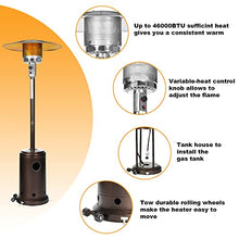 Load image into Gallery viewer, Gas Heaters for Outside 41000 BTU Propane Patio Outdoor heater for Patio Propane with Wheels and Cover Auto Shut-off Tilt Valve Device, ETL Certified
